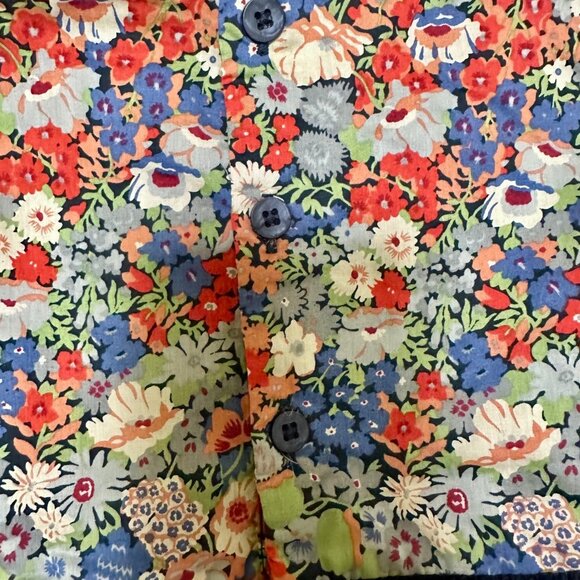 Mamas & Papas x Liberty London Floral Tutu Dress • Navy Tulle Skirt • 12-18M - Picture 5 of 8